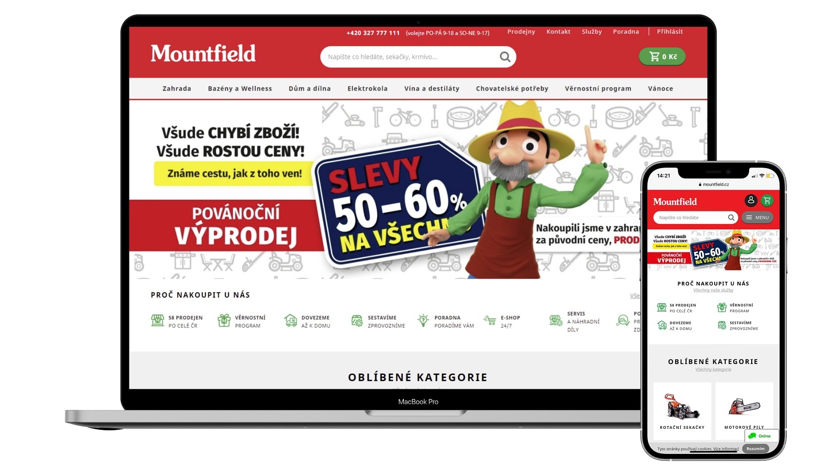 Mountfield nový e-shop